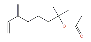 (E)-2-Methyl-6-methylene-2,7-octadienyl acetate